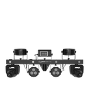 Chauvet DJ GigBAR Move + ILS, 6-in-1 Pack-n-Go Lighting System with Moving Heads, Derbys, Pars, Lasers and Strobes, ILS Compatible