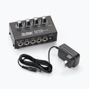 On-Stage HA4000, Four-Channel Headphone Amp, Four People to Listen Simultaneously to a Single Audio Source Over, Each Listener Can Independently Adjust Their Headphone Volume