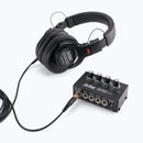 On-Stage HA4000, Four-Channel Headphone Amp, Four People to Listen Simultaneously to a Single Audio Source Over, Each Listener Can Independently Adjust Their Headphone Volume