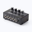 On-Stage HA4000, Four-Channel Headphone Amp, Four People to Listen Simultaneously to a Single Audio Source Over, Each Listener Can Independently Adjust Their Headphone Volume