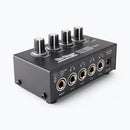 On-Stage HA4000, Four-Channel Headphone Amp, Four People to Listen Simultaneously to a Single Audio Source Over, Each Listener Can Independently Adjust Their Headphone Volume