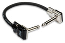 HOSA PRO - Pro Guitar Patch Cable, REAN Low-profile Right-angle to Same, 18 in