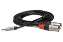 HOSA PRO - Pro Stereo Breakout, REAN 3.5 mm TRS to Dual XLR3M, 3 ft