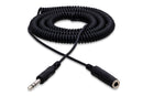 HOSA - Headphone Extension Cable, 1/4 in TRS to 1/4 in TRS, 25 ft