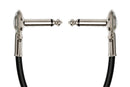 HOSA - Guitar Patch Cable, Low-profile Right-angle to Same, 6 in