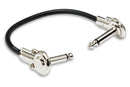 HOSA - Guitar Patch Cable, Low-profile Right-angle to Same, 6 in