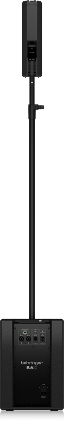 Behringer B6X 800W 2-Way Powered Column Loudspeaker with Digital Mixer and Bluetooth