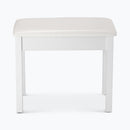 On-Stage KB8802W, Keyboard/Piano Bench, Height 19.5", 240 lbs. Weight Capacity, Wood / Vinyl Construction, White