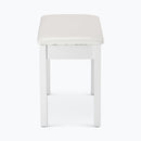 On-Stage KB8802W, Keyboard/Piano Bench, Height 19.5", 240 lbs. Weight Capacity, Wood / Vinyl Construction, White