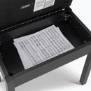 On-Stage KB8902B, Flip-Top Keyboard/Piano Bench, Height 19.5", 240 lbs. Weight Capacity, Wood / Vinyl Construction, Black