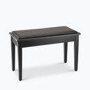 On-Stage KB8904B, Deluxe Keyboard/Piano Bench, Height 19.5", 240 lbs. Weight Capacity, Wood / Vinyl Construction, Black Satin