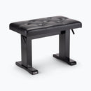 On-Stage KB9503B, Height-Adjustable Piano Bench, Height Adjustment 17" - 22", 330 lbs. Weight Capacity, Black Gloss