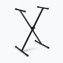 On-Stage KS7190, Single-X Keyboard Stand, Height Adjustment 27" - 38", 90 lbs. Weight Capacity, 11" - 31" Base Spread, Bolted Metal Construction, Black