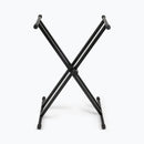 On-Stage KS7191, Double-X Keyboard Stand, Height Adjustment 27" - 39", 120 lb Weight Capacity, 11" - 31" Base Spread, Welded Metal Construction, Black