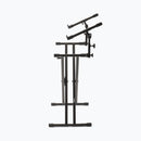 On-Stage KS7292, Double-X ERGO-LOK Keyboard Stand with Second Tier, 320 lbs. Weight Capacity, 12" - 32" Base Spread, Black