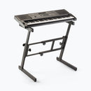 On-Stage KS7350, Folding-Z Keyboard Stand, Height Adjustment 23.5" - 36.5", 375 lbs. Weight Capacity, Welded Metal Construction, Black