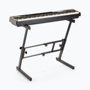 On-Stage KS7350, Folding-Z Keyboard Stand, Height Adjustment 23.5" - 36.5", 375 lbs. Weight Capacity, Welded Metal Construction, Black