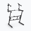 On-Stage KS7365EJ, Folding-Z Keyboard Stand with Second Tier, 400 lbs. Weight Capacity, Welded Metal Construction, Black
