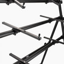 On-Stage KS7903, Three-Tier A-Frame Keyboard Stand, Height 54", 40 lbs. Per Tier (120 lbs. total) Weight Capacity, Aluminum, Bolted Metal Construction, Black