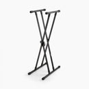 On-Stage KS8191XX, Double-X Bullet Nose Keyboard Stand with Lok-Tight Construction, Height Adjustment 27" - 39", 200 lbs. Weight Capacity, 11" - 31" Base Spread, Lok-Tight Metal Construction, Black