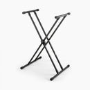 On-Stage KS8191XX, Double-X Bullet Nose Keyboard Stand with Lok-Tight Construction, Height Adjustment 27" - 39", 200 lbs. Weight Capacity, 11" - 31" Base Spread, Lok-Tight Metal Construction, Black