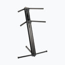 On-Stage KS9102, Quantum Core Column Keyboard Stand, Height Adjustment 10" - 44", 125 lbs. Per Tier (250 lbs. total) Weight Capacity, 32" Base Spread, Black