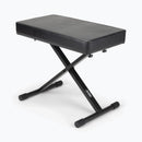 On-Stage KT7800-PLUS, Deluxe X-Style Keyboard Bench, Height Adjustment 19.5", 21.5", 23", 24.5", 360 lbs. Weight Capacity, Welded Metal Construction, Black