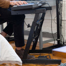 On-Stage KT7800-PLUS, Deluxe X-Style Keyboard Bench, Height Adjustment 19.5", 21.5", 23", 24.5", 360 lbs. Weight Capacity, Welded Metal Construction, Black