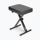 On-Stage KT7800, Three-Position X-Style Keyboard Bench, Height Adjustment 18.75" - 20.5", 300 lbs. Weight Capacity, Welded Metal Construction, Black