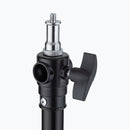 On-Stage LS-MS7620, 13' Tripod Lighting/Mic Stand, Height Adjustment 47"-156", 15 lbs Weight Capacity, 35" Base Spread, Aluminum Construction, Black