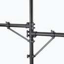 On-Stage LS7720BLT, Lighting Stand with Side Bars, Height Adjustment 60" - 120", 110 lbs Weight Capacity, 48" Base Spread, Aluminum Construction, Black