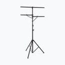 On-Stage LS7720BLT, Lighting Stand with Side Bars, Height Adjustment 60" - 120", 110 lbs Weight Capacity, 48" Base Spread, Aluminum Construction, Black