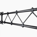 On-Stage LS7730, Lighting Stand with Truss, Height Adjustment 65" - 129", 120" Length, 200 lbs Total Weight Capacity, 48" Base Spread, Aluminum Construction, Black