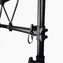 On-Stage LS7730, Lighting Stand with Truss, Height Adjustment 65" - 129", 120" Length, 200 lbs Total Weight Capacity, 48" Base Spread, Aluminum Construction, Black