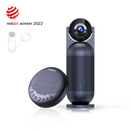 EMEET OfficeCore Luna Plus, Conference Speakerphone with 8 Omni-Directional Mics, 360 Degree Noise-Reduction Voice Pickup, VoiceIA Full Duplex, 10-Hour Battery, USB, Bluetooth 5.3 and Dongle for Up to 10 People