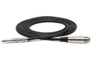 HOSA - Microphone Cable, Hosa XLR3F to 1/4 in TS, 5 ft