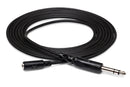 HOSA - Headphone Adapter Cable, 3.5 mm TRS to 1/4 in TRS, 25 ft