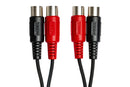 HOSA - Dual MIDI Cable, Dual 5-pin DIN to Same, 3 m