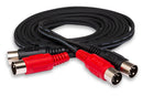 HOSA - Dual MIDI Cable, Dual 5-pin DIN to Same, 3 m