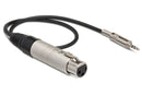 HOSA - Impedance Transformer, XLR3F to 3.5 mm TRS, 18 in