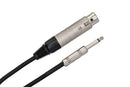 HOSA - Impedance Transformer, XLR3F to 1/4 in TS, 6 in