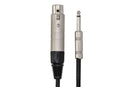 HOSA - Impedance Transformer, XLR3F to 1/4 in TS, 6 in