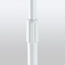 On-Stage MS7201QTRW, Quarter-Turn Round-Base Mic Stand, Height 34"-60", White
