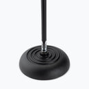 On-Stage MS7201QTR, Quarter-Turn Round-Base Mic Stand, Height 34"-60", Black