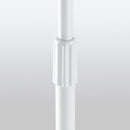 On-Stage MS7201W-BB, Round-Base Mic Stand, Height 33"-60", White