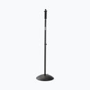On-Stage MS7255PG, ProGrip Dome-Base Mic Stand, Height 38"-61", Black