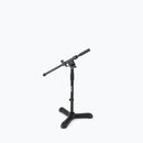 On-Stage MS7311B, Drum/Amp Mic Stand, Height 18"-26.5", 17" Boom, 6.5" Base Spread, Black