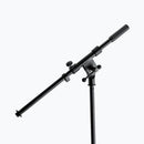 On-Stage MS7411B, Drum/Amp Tripod Mic Stand with Boom, Height 17"-27", 19" Boom, 26" Base Spread, Black