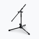 On-Stage MS7411B, Drum/Amp Tripod Mic Stand with Boom, Height 17"-27", 19" Boom, 26" Base Spread, Black