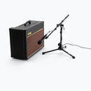 On-Stage MS7411B, Drum/Amp Tripod Mic Stand with Boom, Height 17"-27", 19" Boom, 26" Base Spread, Black